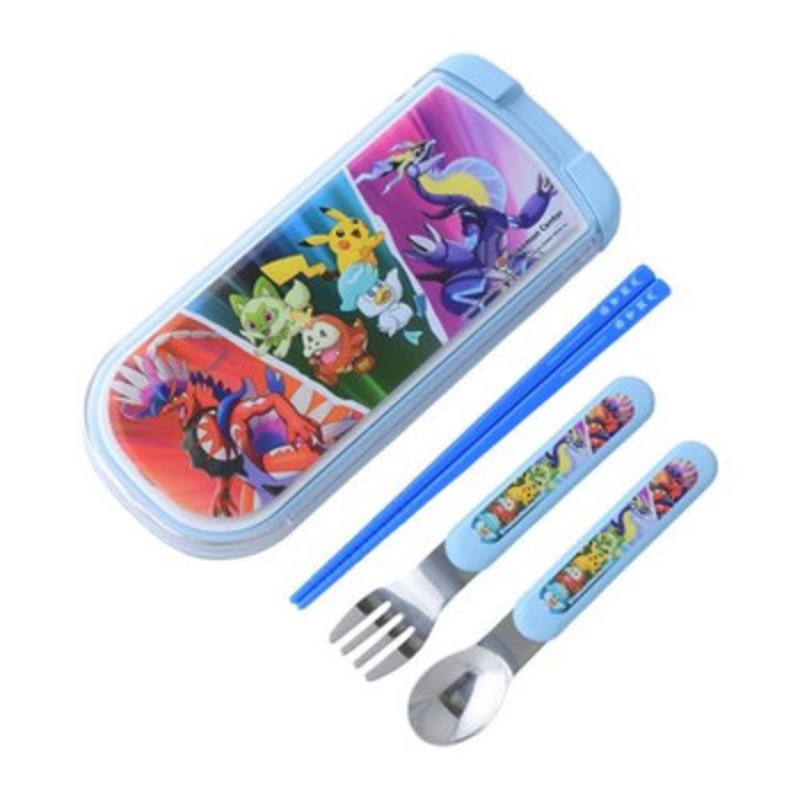 Pokemon Center Original Lunch Trio Set (Fork, Spoon, Chopsticks) New Adventure