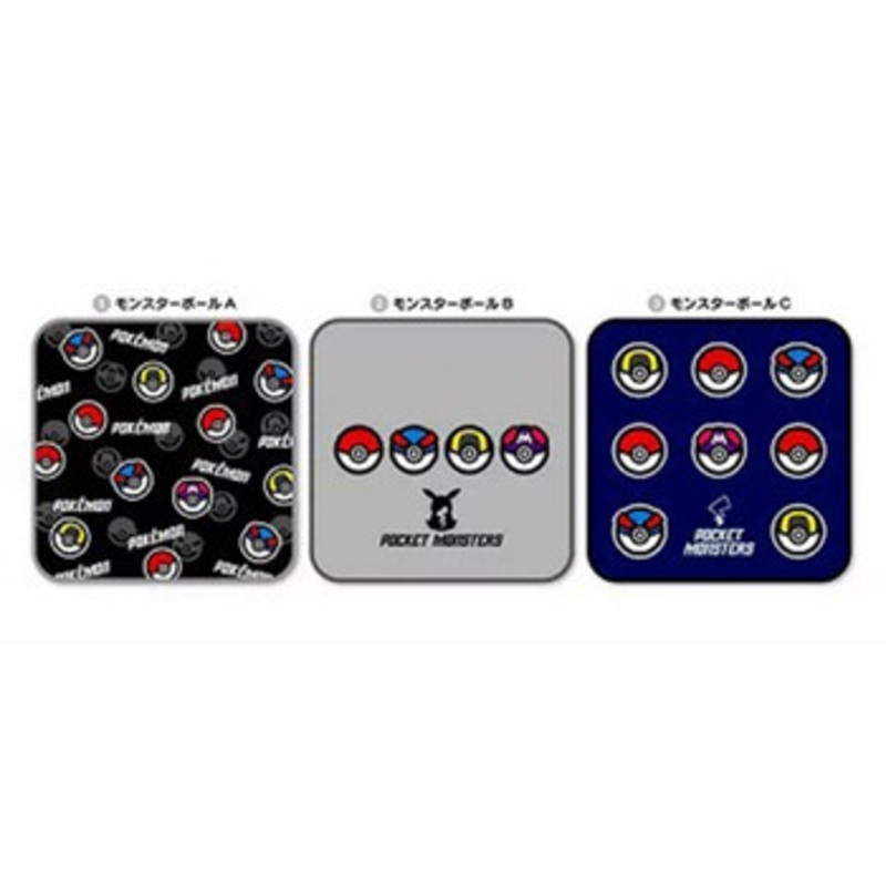 Shobido Pokemon Center Mini Towel Set of 3 Poke Ball