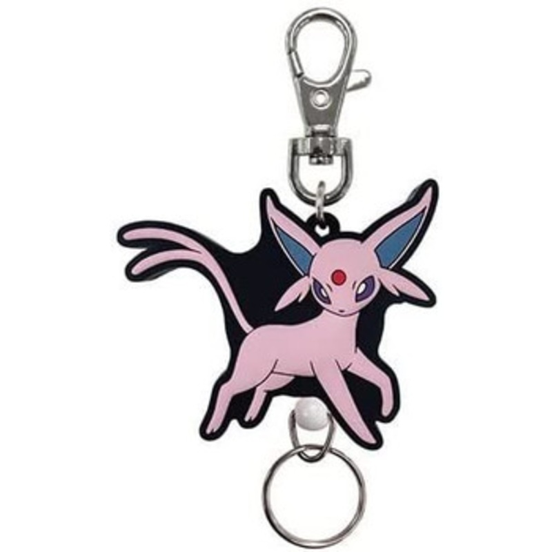 SK JAPAN Pokemon Center Rubber Reel Keychain Espeon
