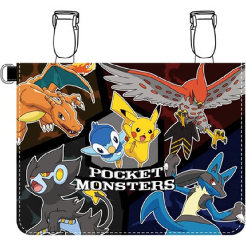 Sun Art Pokemon Center Mini Outing Wallet with Shoulder Strap Black