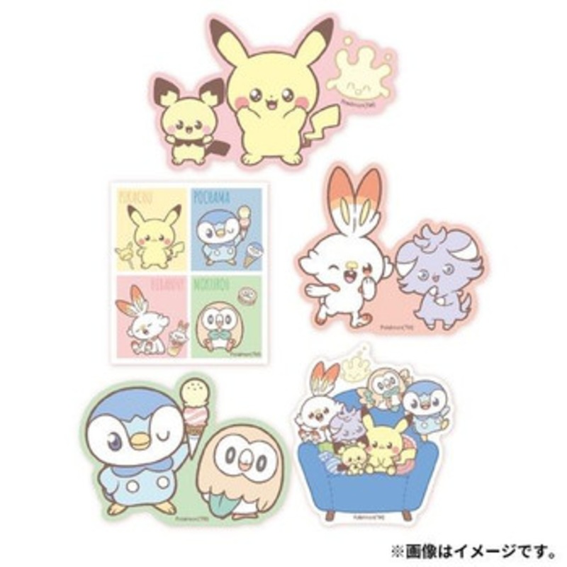 Pokemon Center Original Flake Sticker Set B PokePeace