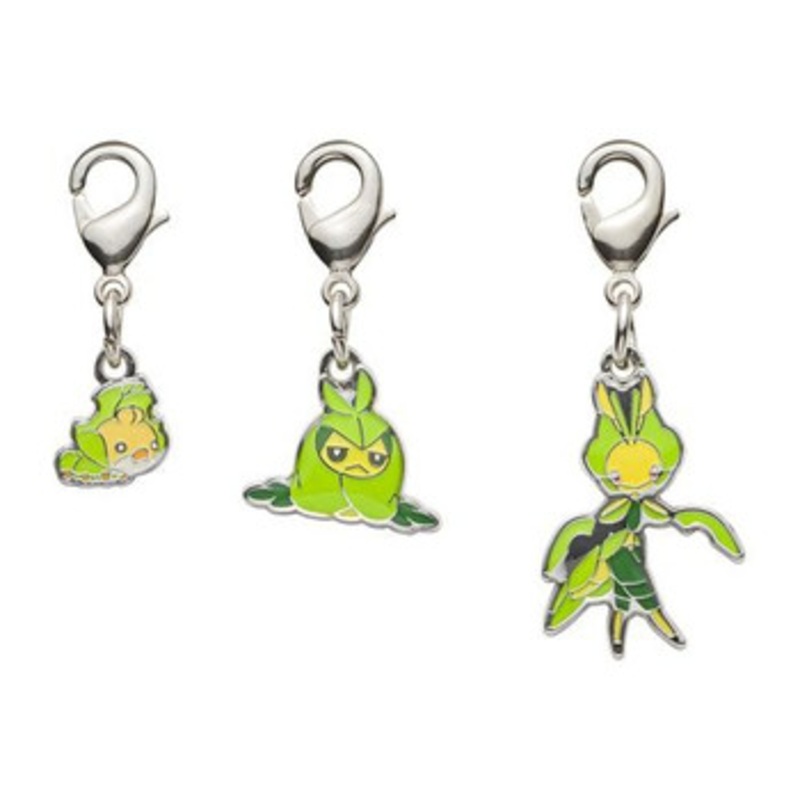 Pokemon Center Original Metal Keychain Series – Sewaddle 540-541-542