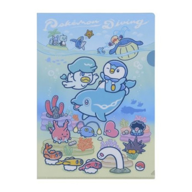 Pokemon Center Original Set of 3 A4 Clear Files – Pokemon Diving