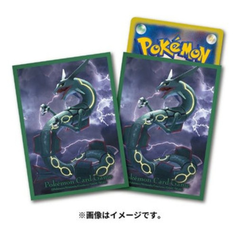 Pokemon Center Original TCG Deck Sleeves Dark Fight Rayquaza