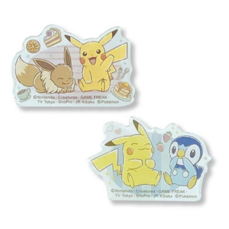 Pokemon Center Original Acrylic Clip Blue & Pink