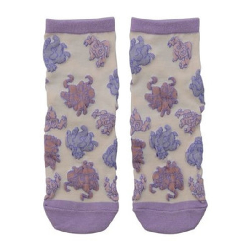 Pokemon Center Original Middle Socks yonayonaGhost Hisuian Zorua (23-25cm)
