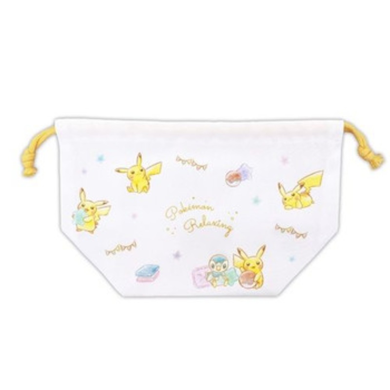 Pokemon Center Original Drawstring Lunch Bag Yellow