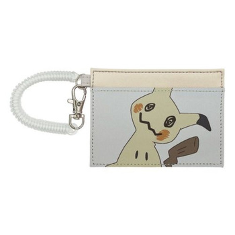 Pokemon Center Original Pass Case with Coil Keychain Mimikyu