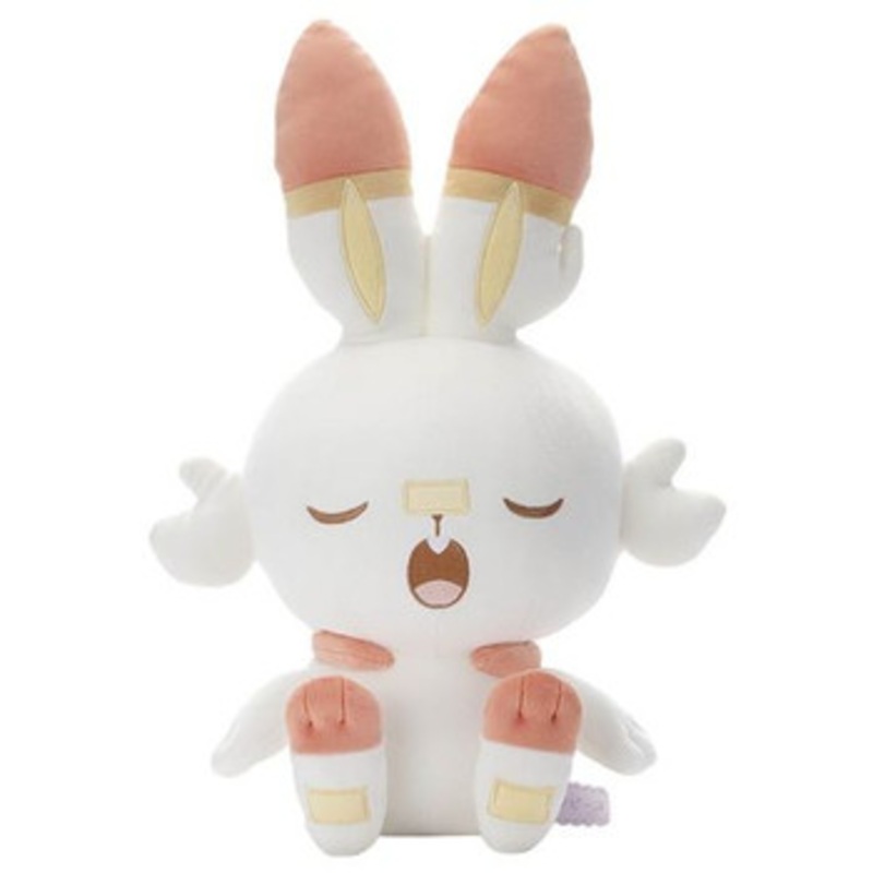 Pokemon Center Original Plush Toy PokePeace Scorbunny (Goodnight Ver.)