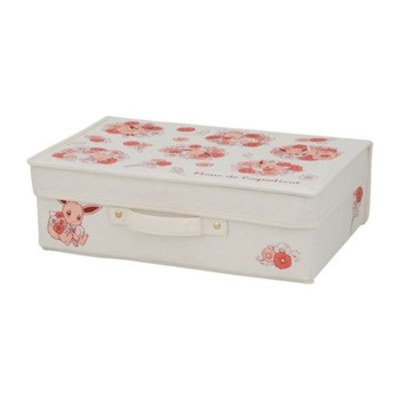 Pokemon Center Original Storage Box S Eevee Fleur de Coquelicot