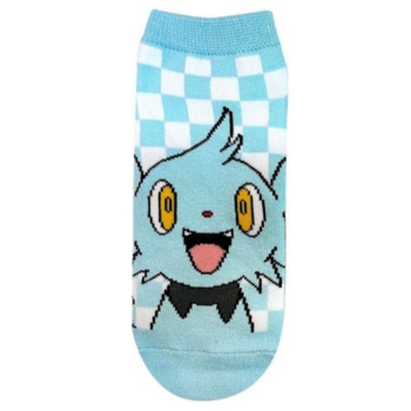 Pokemon Center Original Checkered Socks Shinx 23-25cm