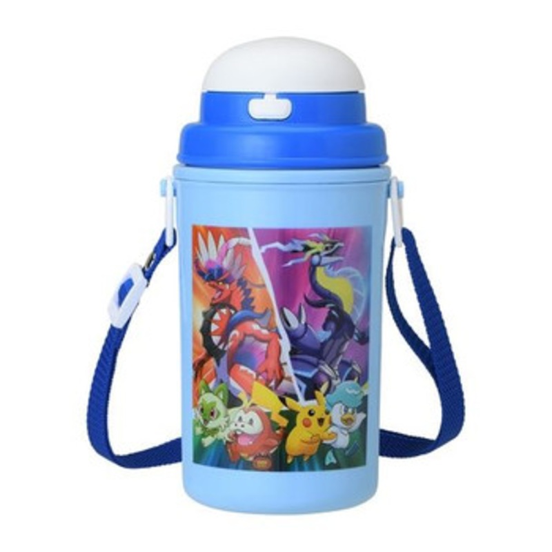 Pokemon Center Original Water Bottle with Drinking Straw New Adventure