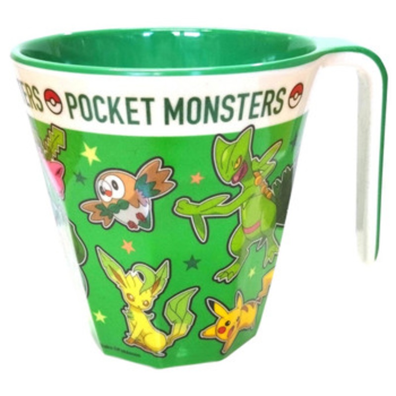 T’s Factory Pokemon Center Melamine Cup with Handle Pikachu & Grass Type