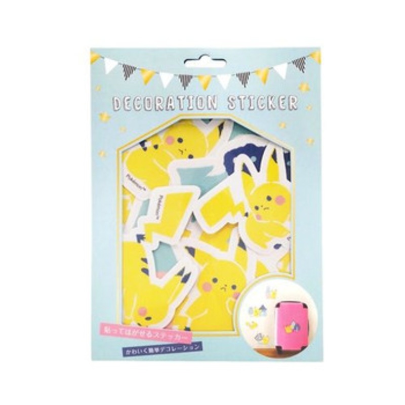 Pokemon Center Original Decoration Sticker Pikachu number025 Lifestyle