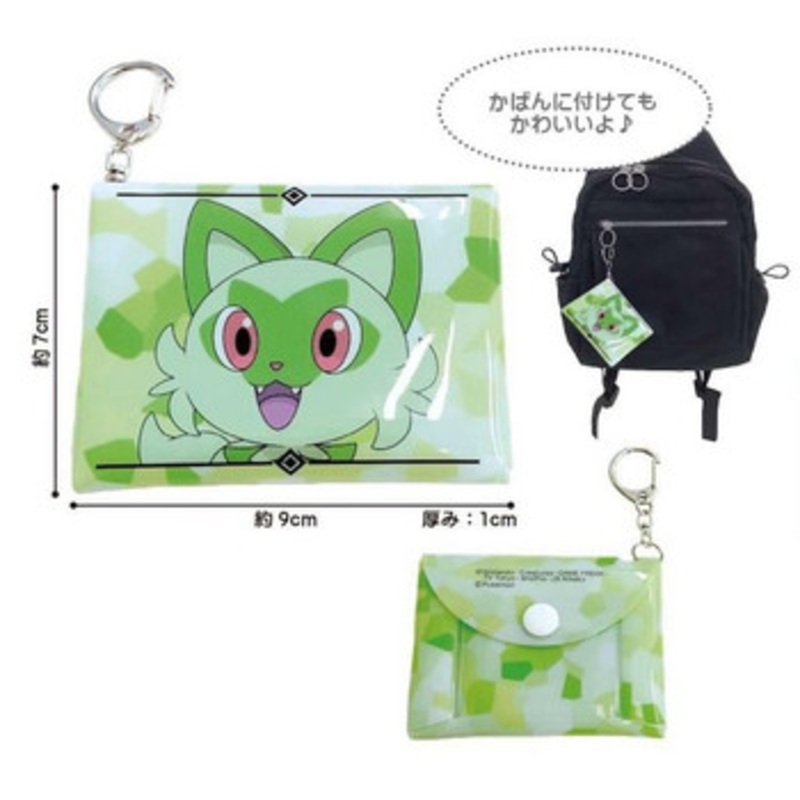SK JAPAN Pokemon Center Mini PVC Pouch Sprigatito