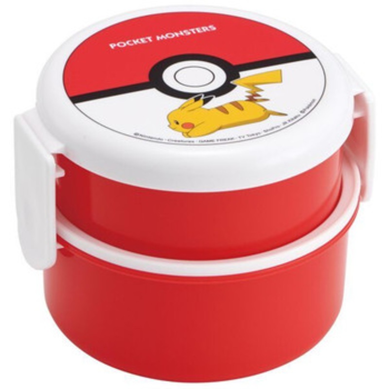 Skater Pokemon Center Round Double Layer Lunch Box Poke Ball