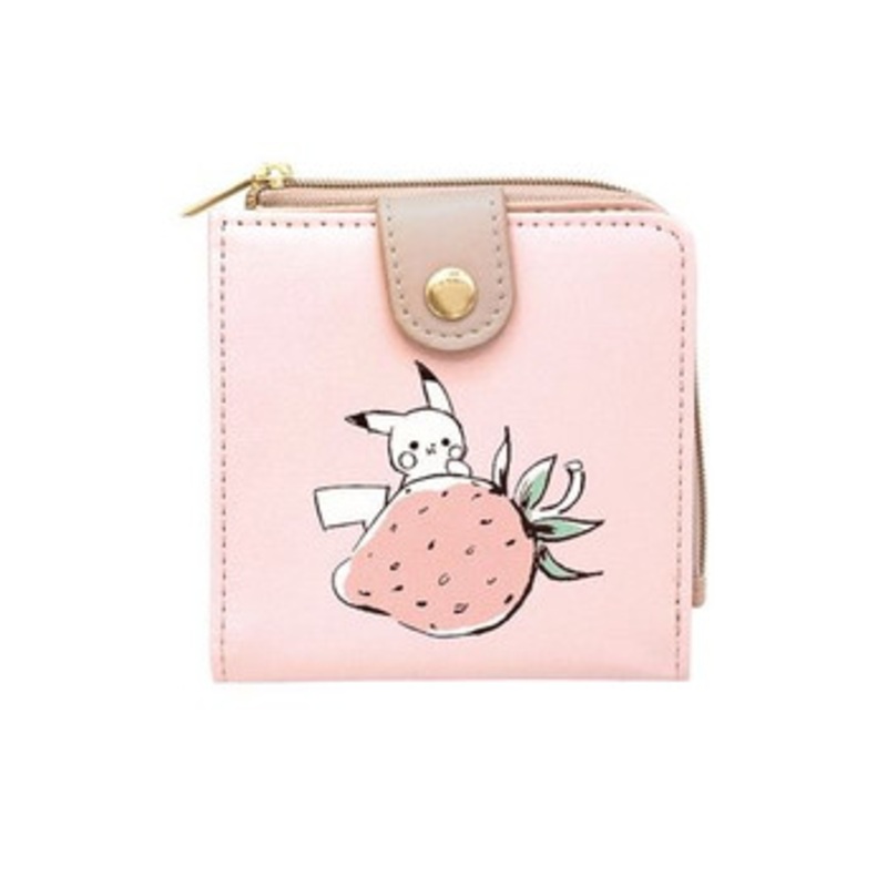 Pokemon Center Original Mini Wallet Pikachu number025 Strawberry