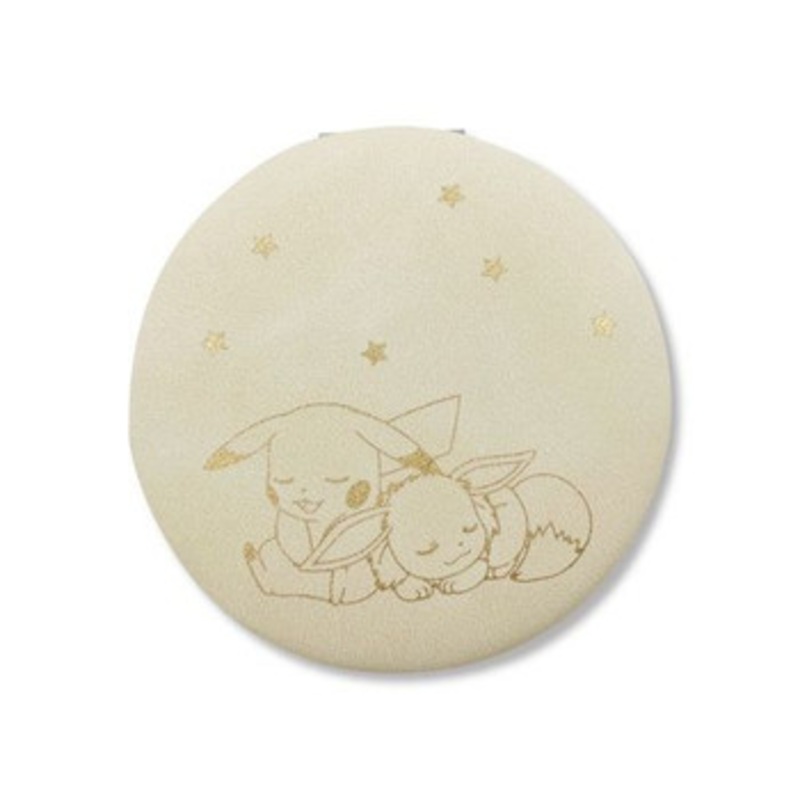 Pokemon Center Original Mirror Ivory Sleeping Pikachu Eevee