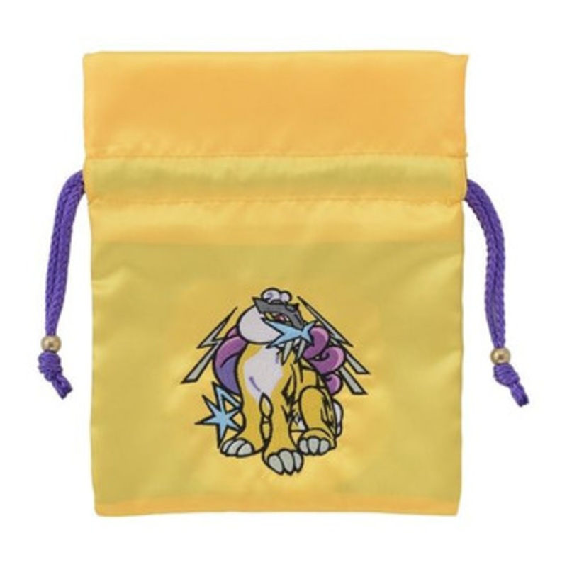 Pokemon Center Original Satin Drawstring Bag – Raikou (Pikachu Chinese Restaurant)