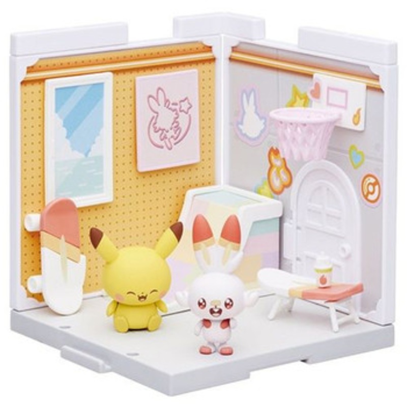 Takara Tomy A.R.T.S Pokemon PokePeace House – Scorbunny & Pikachu Home Studio