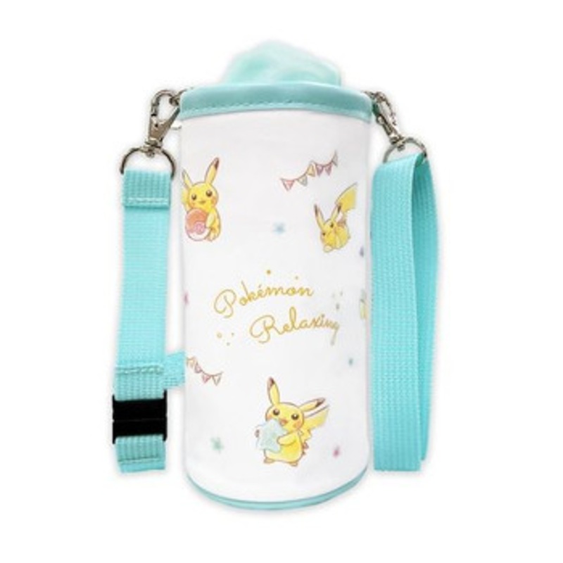 Pokemon Center Original Bottle Cover with Strap Blue