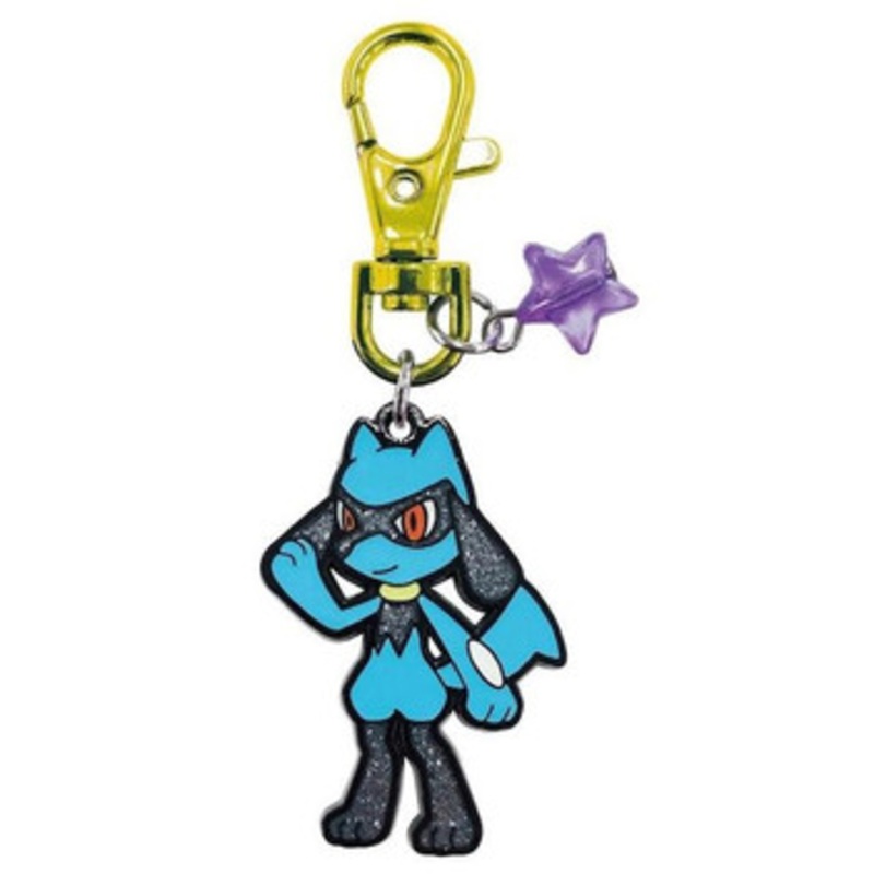 SK JAPAN Kirakira Metal Keychain Riolu