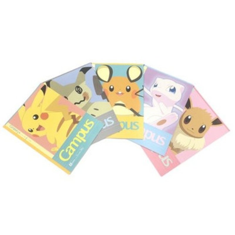 Pokemon Center Original Campus Notebook Set (5 pcs) Pop Pattern