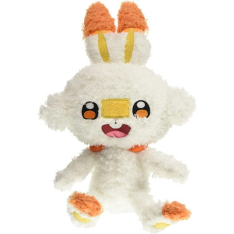 Sekiguchi Pokemon Fluffy Plush Doll Scorbunny