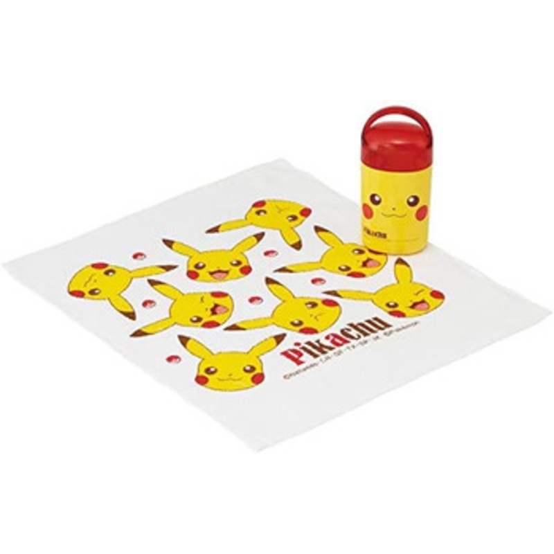 Skater Pokemon Pikachu Hand Towel With Case