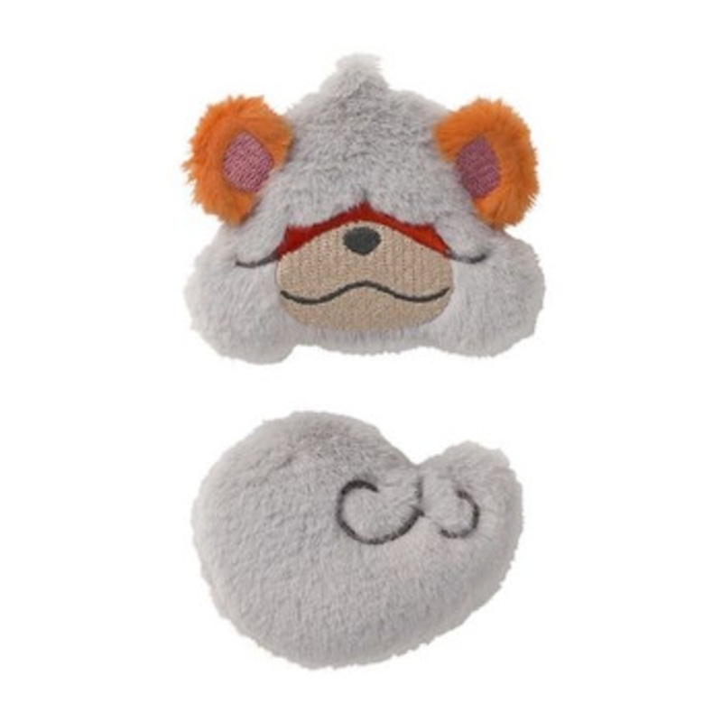 Pokemon Center Original Fluffy Hair Clip 67 Growlithe Face & Tail