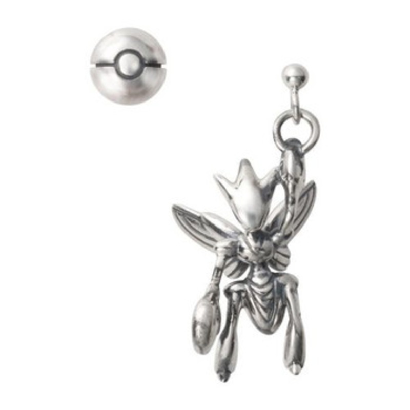 Pokemon Center Original JAM HOME MADE Earrings COOL x METAL Scizor