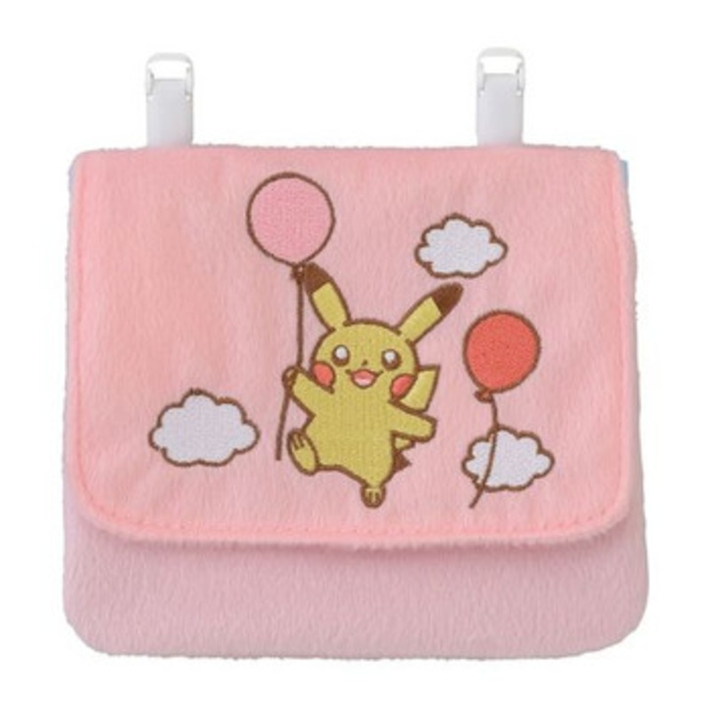 Pokemon Center Original Movable Pocket Pouch Together with Balloons Pikachu