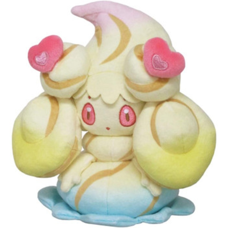 San-ei Pokemon All Star Collection Vol.16 Plush Doll Alcremie Rainbow Swirl Heart Decorations  (S)