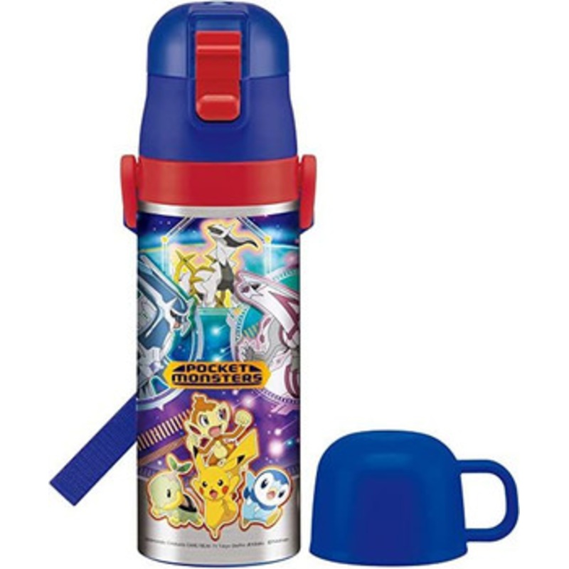 Skater Pokemon 22 Super Lightweight Two Way Stainless Steel Water Bottle B