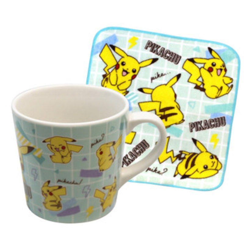 Pokemon Center Mug & Towel Set Mint Pikachu