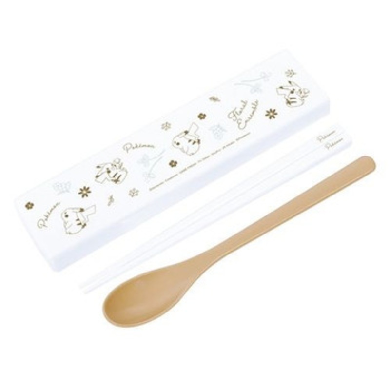 Pokemon Center Original Chopsticks & Spoon Set Floral Ensemble Pikachu