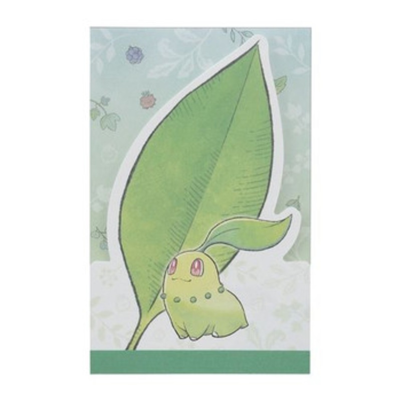 Pokemon Center Original Die-cut Memo Chikorita