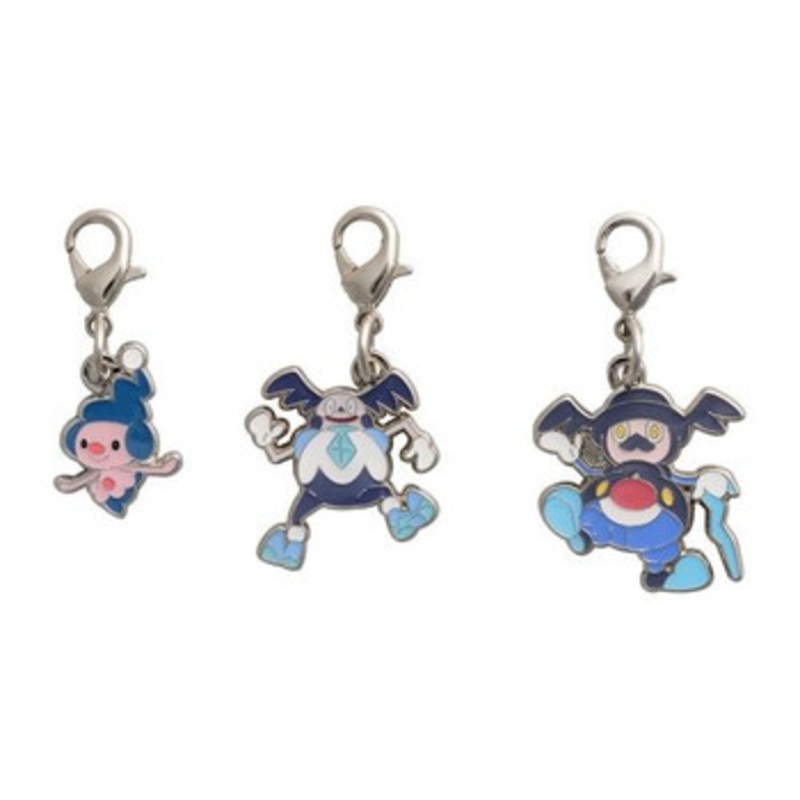 Pokemon Center Original Keychain 439 + G122 + 866 Mime Jr. Gigantamax Mr. Mime Mr. Rime
