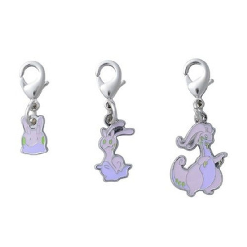 Pokemon Center Original Metal Keychain Series – Goomy 704 – 705 – 706