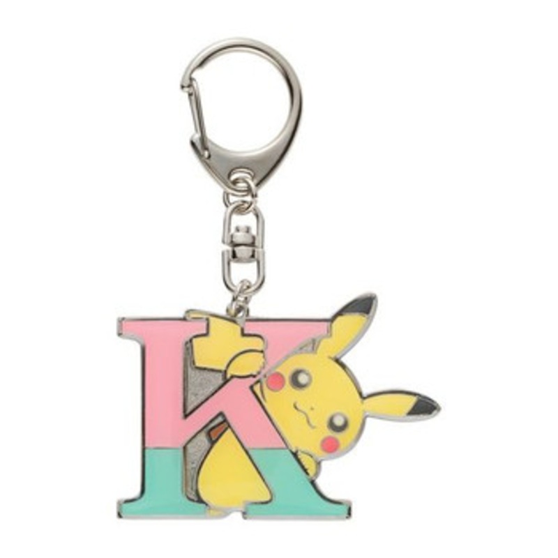 Pokemon Center Original Pikachu Alphabet Keychain – K
