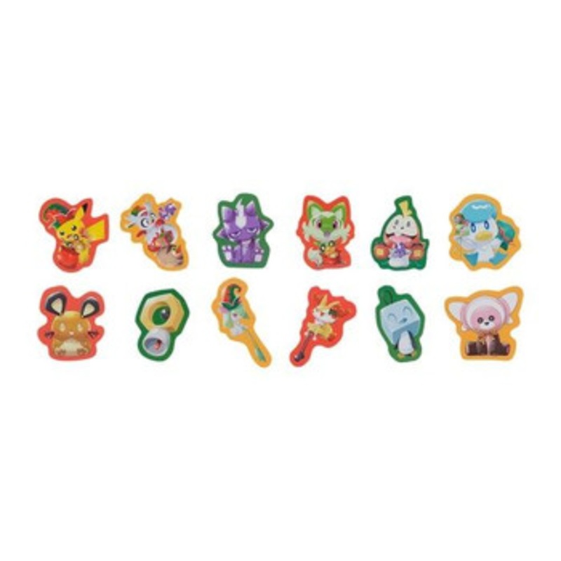 Pokemon Center Original Pokemon Christmas Toy Factory Sticker Set