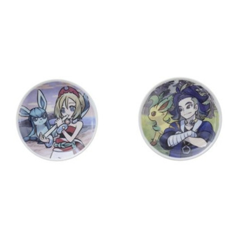 Pokemon Center Original Small Plate Set of 2 HISUI DAYS Irida&Adaman