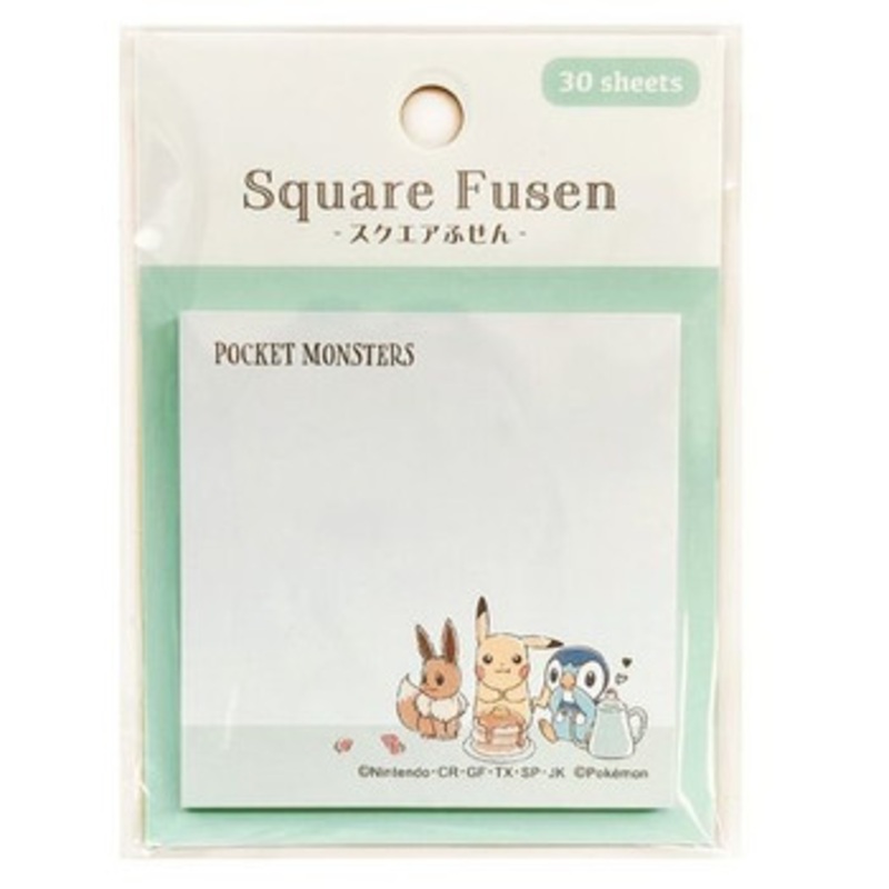 Pokemon Center Square Sticky Notes (Tea Time)
