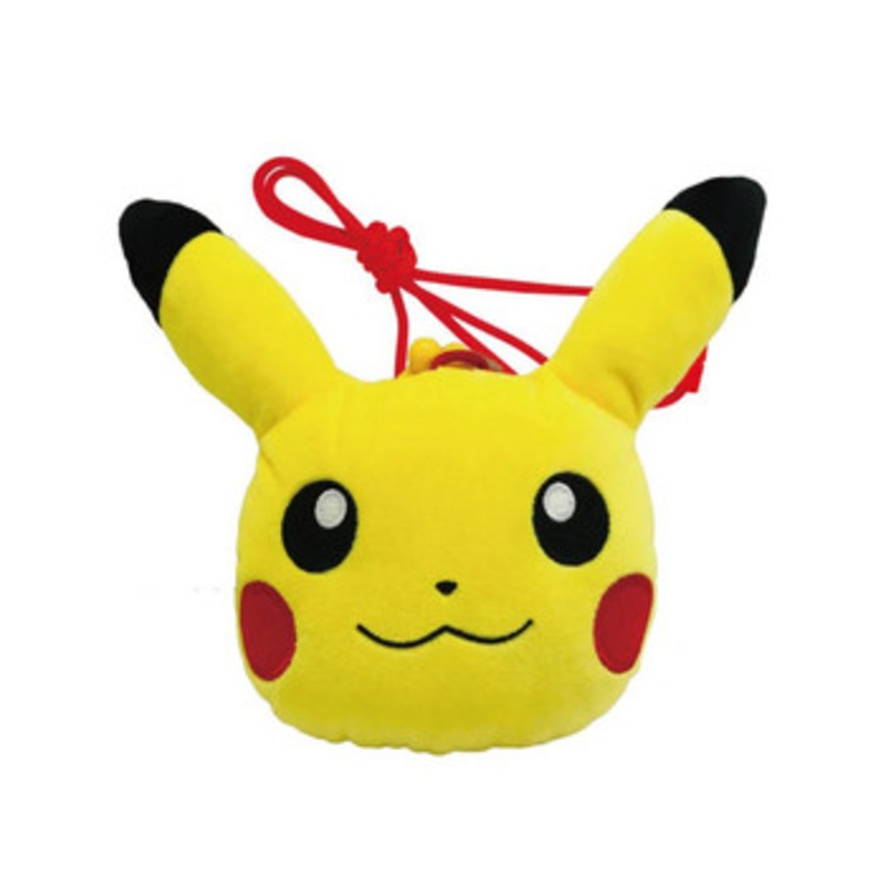 SK JAPAN Pokemon Center Plush Coin Case Pikachu