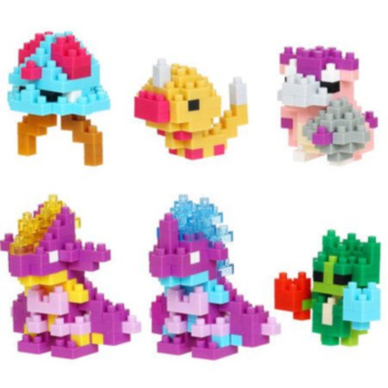 Kawada Nanoblock Mini Pokemon Poison Type 1 Box (6 Pcs)