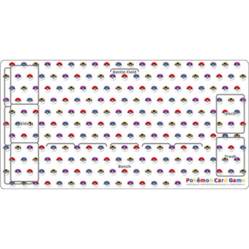 Pokemon Card Game Rubber Playmat Monster Ball Design