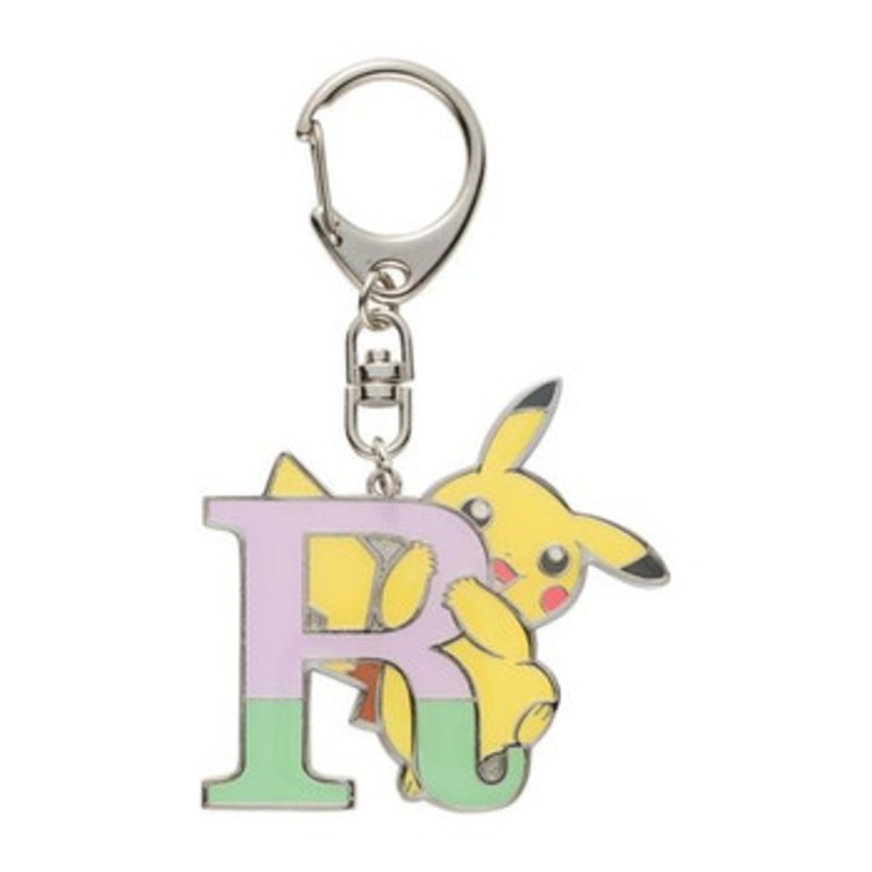 Pokemon Center Original Pikachu Alphabet Keychain – R