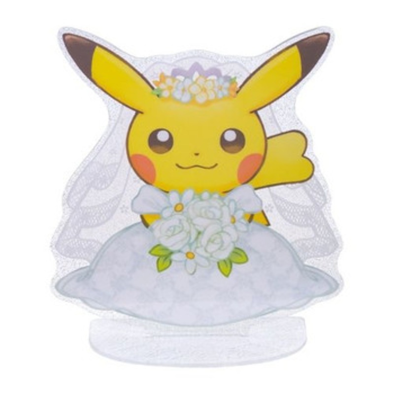 Pokemon Center Original Pokemon Garden Wedding Pikachu Stand (F)