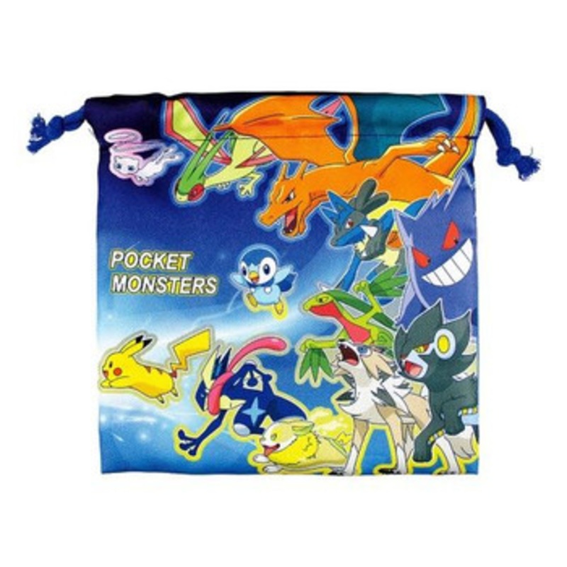 Pokemon Center Original Pokemon Gathering Flat Drawstring Bag