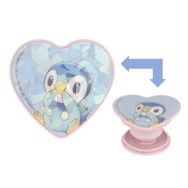 Pokemon Center Original Smartphone Holding Support Die-cut POCOPOCO Hologram Piplup